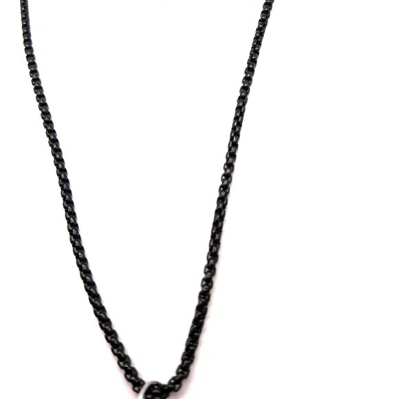 Gothic Metal Silver Tone Filgree Heart Pendant- 22" - Picture 6 of 8